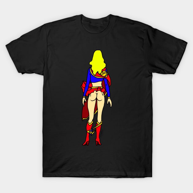 Super Butt Feminine T-Shirt by notsniwart